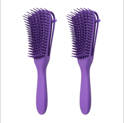 Knotted Haircut Massage Octopus Curling Comb in various colors for detangling and styling hair