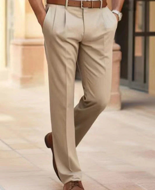 Men's stylish straight fit office trousers in various colours