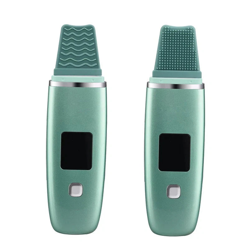 Ultrasonic Vibration Blackhead Remover with LED display and stainless steel shovel
