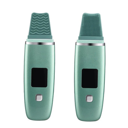 Ultrasonic Vibration Blackhead Remover with LED display and stainless steel shovel