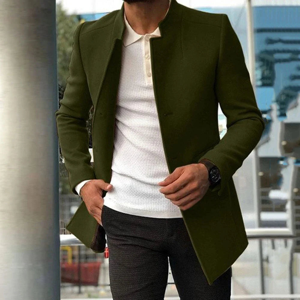 Stylish and versatile men's single-breasted business jacket in a variety of classic colors