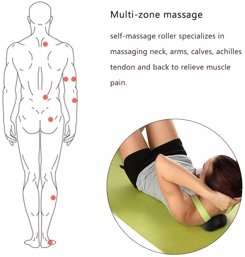 Yoga Column Peanut Ball EPP Foam Shaft set for core strength and flexibility