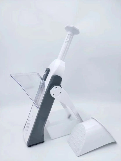 Premium Multifunctional Vegetable Slicer and Chopper with Stainless Steel Blades and Durable ABS Construction