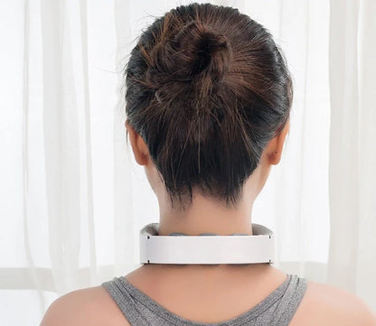 USB Charging Neck Massager with adjustable strength levels for cervical pain relief
