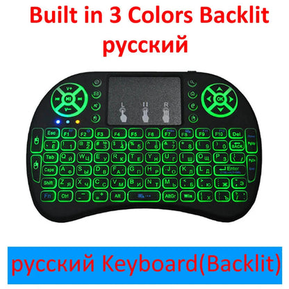 Sleek wireless mini keyboard with touchpad, versatile connectivity for smart TVs, PCs, and more