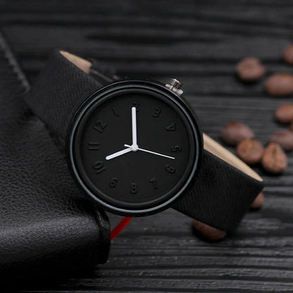 Elegant ladies' quartz watch with alloy dial, mineral glass mirror, and PU leather strap in various stylish colours