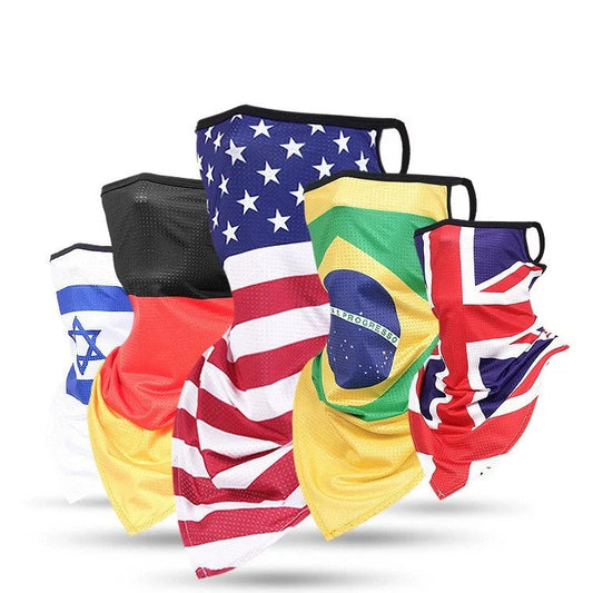 Breathable face guard thin tubular ring scarf in various colours for sun protection