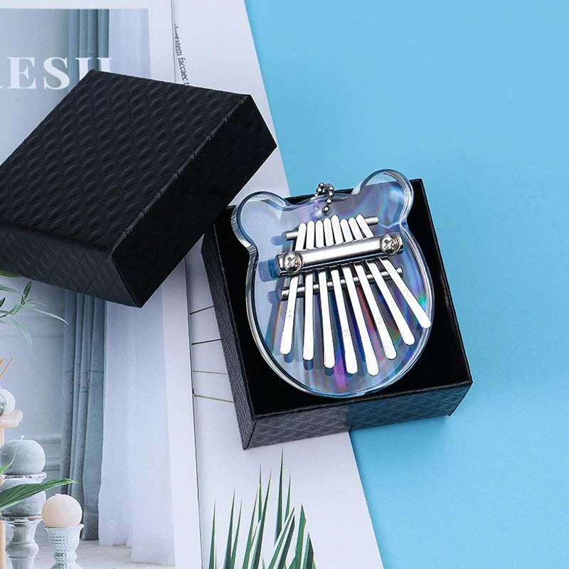 Mini Kalimba 8 Keys Thumb Piano in various colorful designs