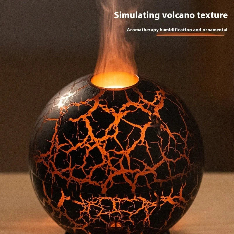 Creative Planet Colourful Atmosphere USB Humidifier with crackle finish in black and white
