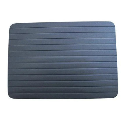 Rapid aluminium defrosting tray for quickly thawing frozen meats, seafood, and other frozen foods