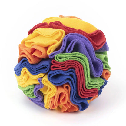 Premium snuffle puzzle mat made of soft, eco-friendly polar fleece to stimulate pets' natural foraging instincts