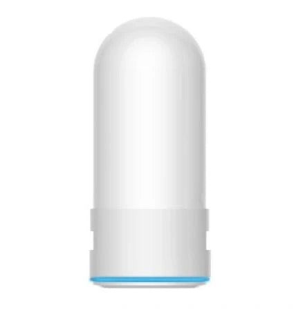 White kitchen tap water purifier with ceramic cartridge and universal adapter