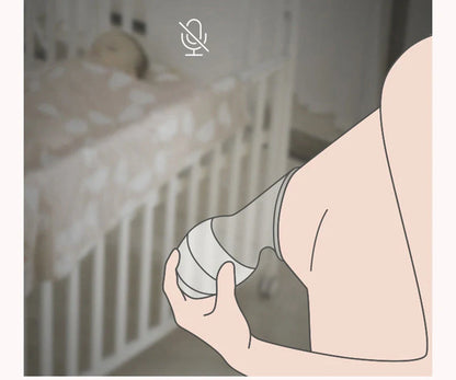 Premium silicone breast pump with large 85mm opening, designed for discreet and comfortable milk collection