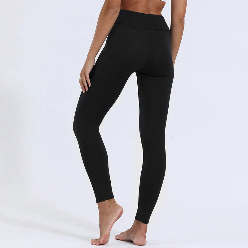 Women's Cozy Thermal Fleece Leggings in Various Colors and Sizes