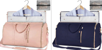 Versatile travel duffel bag for women with waterproof and foldable design, available in various color options