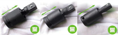 Premium 360-degree swivel drill knuckle adapter made from durable chromium-molybdenum steel for easy access to tight spaces