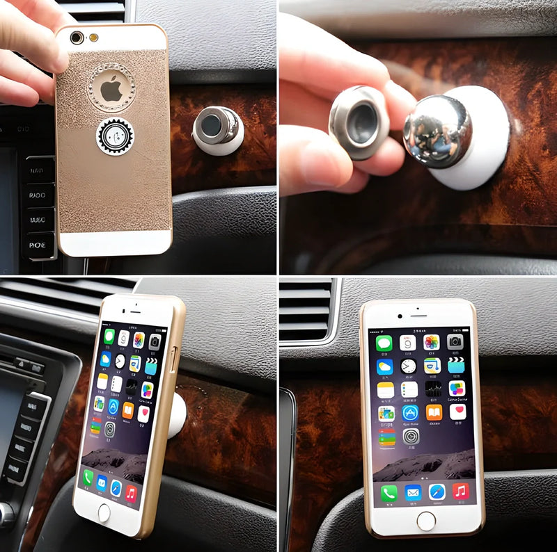 GiftHome UK Phrone™ - Sleek 360° Magnetic Car Phone Holder for UK Drivers