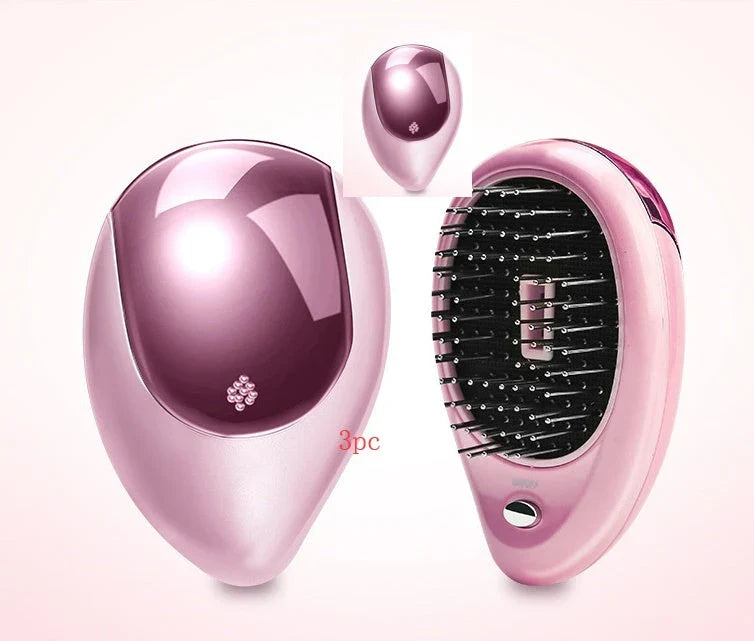 Relaxing Vibration Massage Hair Comb with Negative Ions for Soothing Scalp and Shiny, Healthy Hair