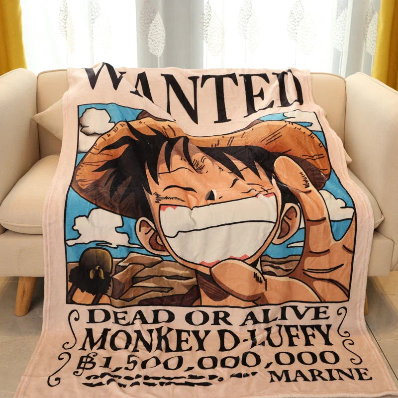 Customised cosy flannel blanket with cartoon design, made of premium acrylic fibre for softness and warmth
