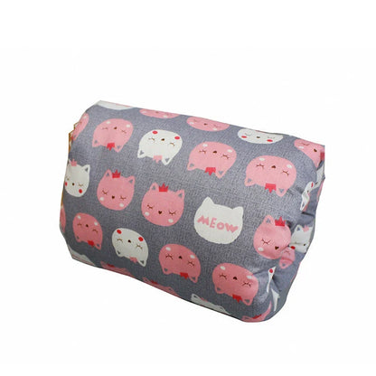 Adjustable baby nursing arm pillow in various colors and patterns, including dark blue, gray, pink, and more. Features soft, breathable cotton fabric and an ergonomic design to support breastfeeding mothers.