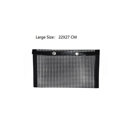 Reusable non-stick BBQ grill mesh bags for outdoor cooking and easy cleanup