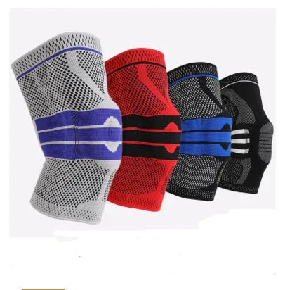 Protective Sports Knee Sleeves for Running and Fitness made of durable nylon material with adjustable strap for customized fit