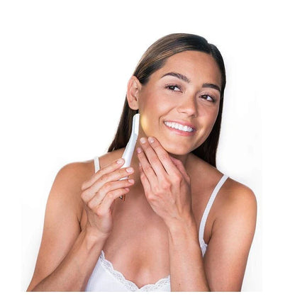 Premium white lady shaver for smooth and comfortable skin grooming