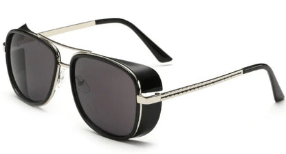Stylish driving sunglasses with a retro-inspired design, durable metal and plastic frame, and advanced UV protection for all-weather driving and outdoor activities.