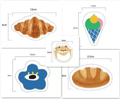 Bamboo fibre cartoon dish towel with various fun designs for kitchen use