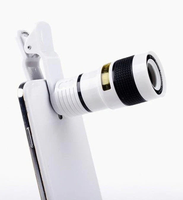 Premium smartphone telescope camera lens with 8X to 12X optical zoom for Galaxy S3 to S7 Edge smartphones