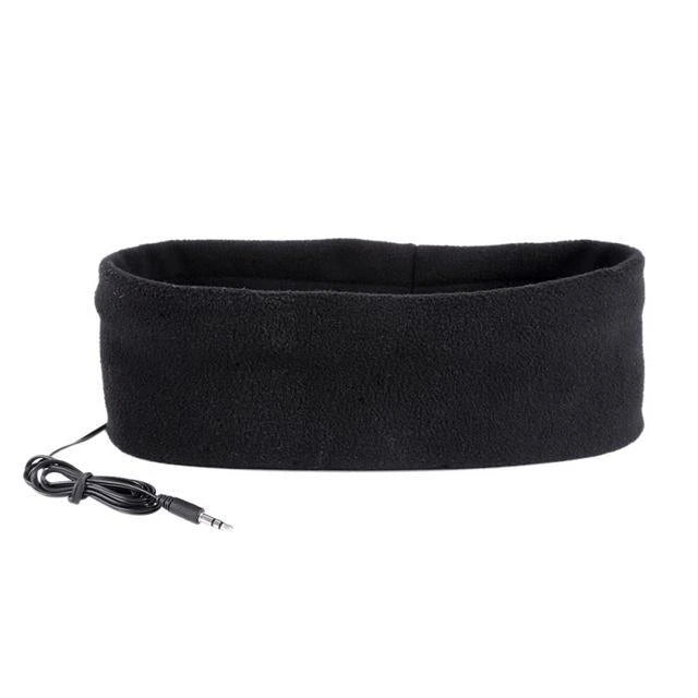 Soft, cozy sleep headphones with built-in speakers and sleep mask functionality for a comfortable and restful night's sleep