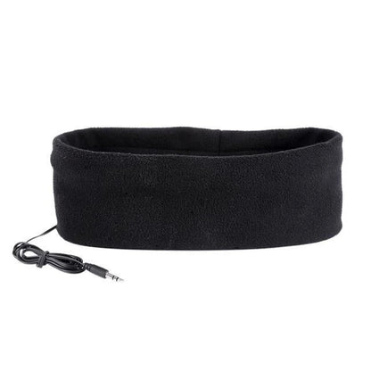 Soft, cozy sleep headphones with built-in speakers and sleep mask functionality for a comfortable and restful night's sleep