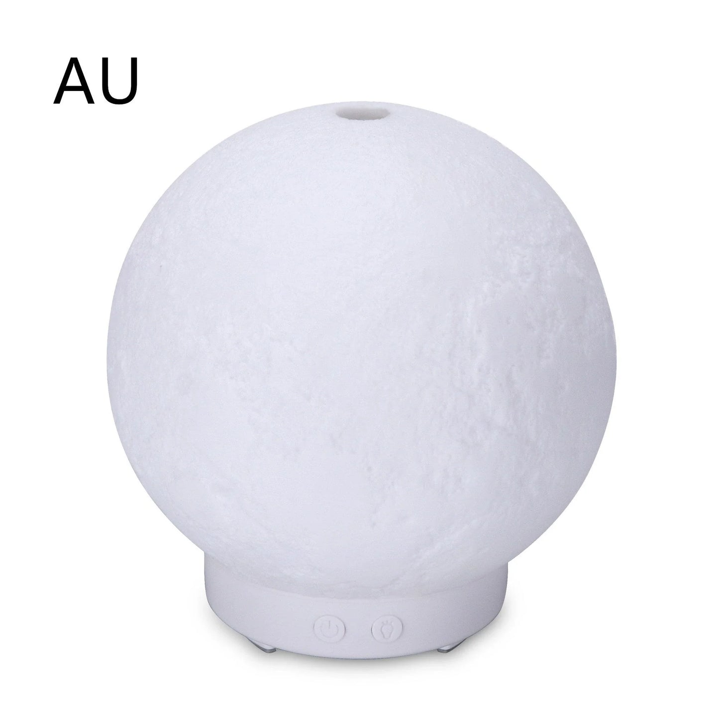 Soothing ultrasonic humidifier and aroma diffuser with wood grain and neutral color options