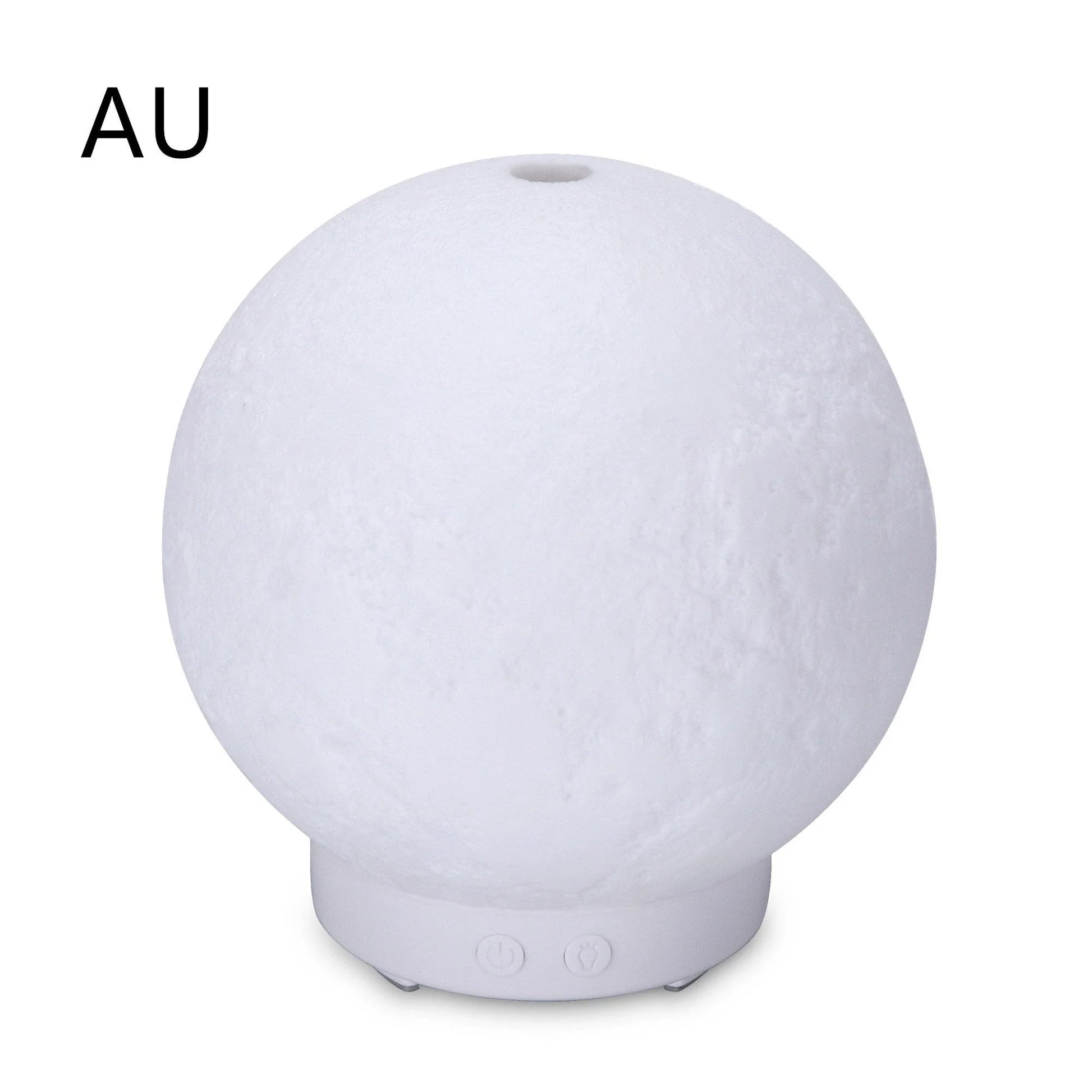 Soothing ultrasonic humidifier and aroma diffuser with wood grain and neutral color options