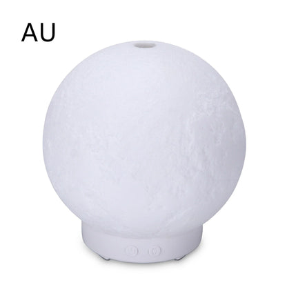 Soothing ultrasonic humidifier and aroma diffuser with wood grain and neutral color options