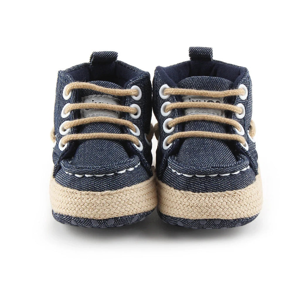 Jacket jeans Jobon baby shoes in cotton for toddlers aged 0-18 months