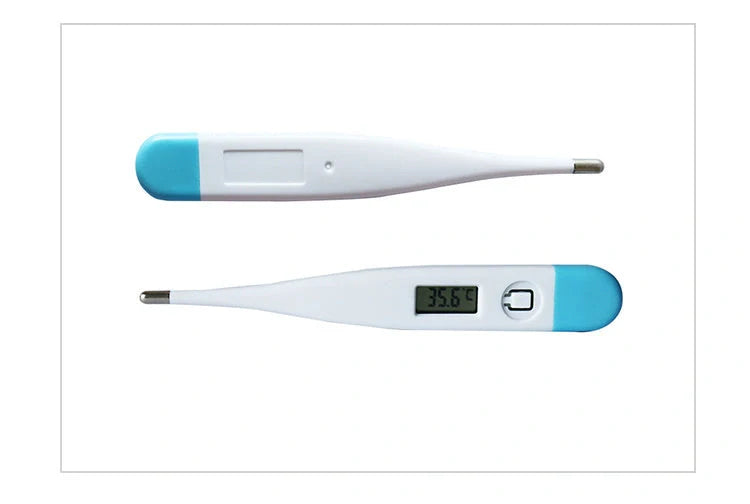 Premium digital thermometer with sleek white design and large display for accurate temperature readings