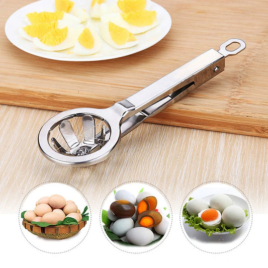 Premium Stainless Steel Egg Slicer - Hexagonal Slicing for Perfect Egg Presentation and Versatile Soft Fruit Cutting
