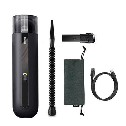 BASEUS Wireless Car Vacuum Cleaner with 5,000Pa Suction, Portable Design, and HEPA Filtration for Spotless Car Interior