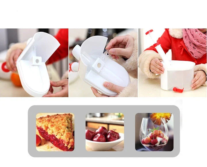 Premium stainless steel grape and fruit nucleator knife with ergonomic design for effortless slicing of small fruits