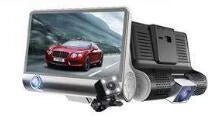 High-definition driving recorder with dual cameras, HDR and WDR support, and wide-angle lenses for comprehensive coverage