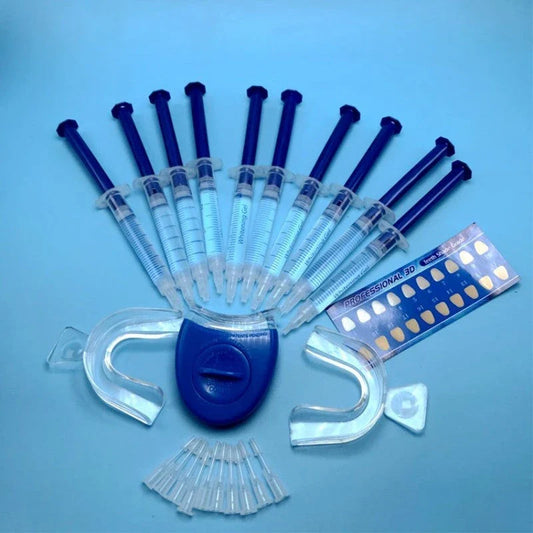 Premium teeth whitening kit with LED light for a dazzling, radiant smile