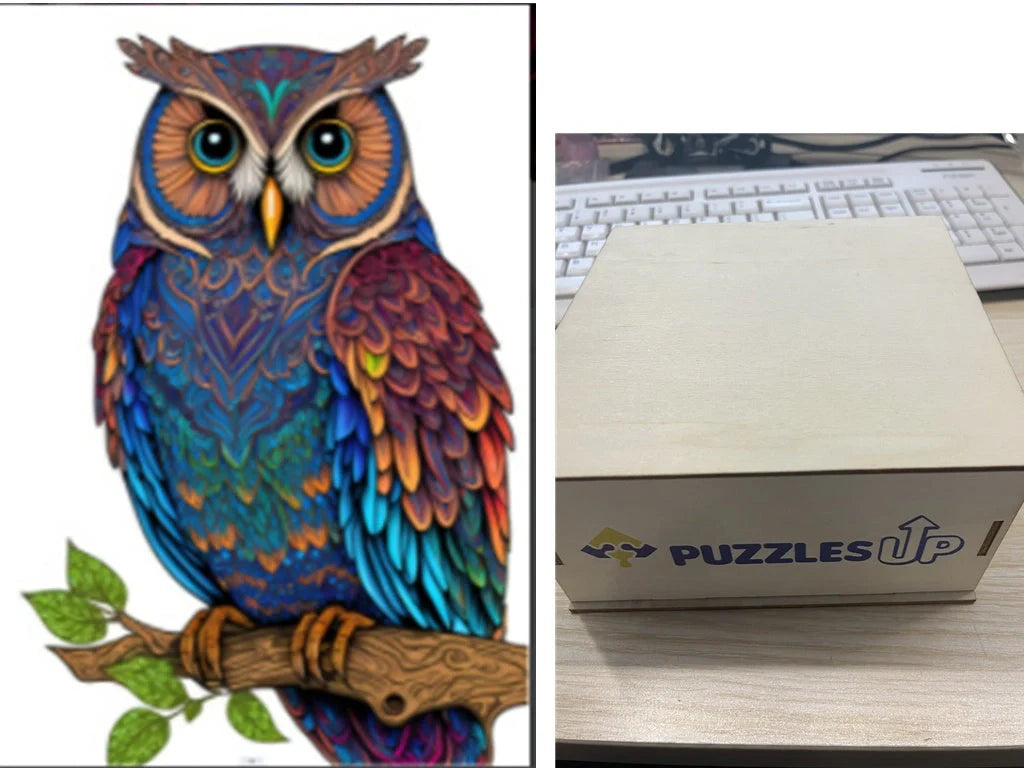 A3 Animal Wooden Puzzle with Box - Premium quality, vibrant animal designs, perfect for family fun