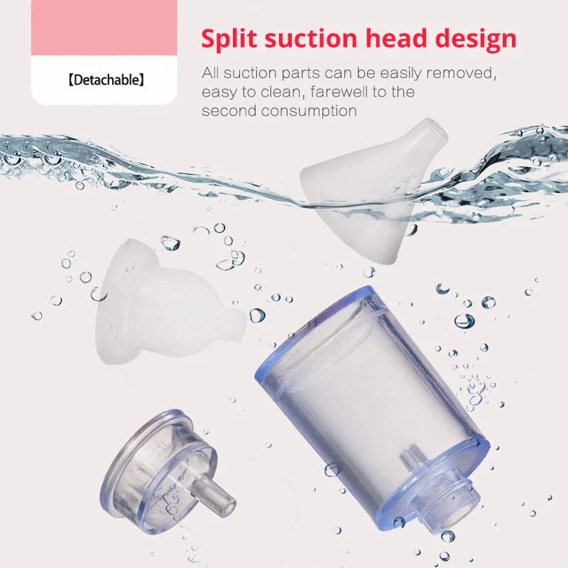 Premium electric nasal aspirator for infant care, with adjustable suction strength and soft, skin-friendly silicone design