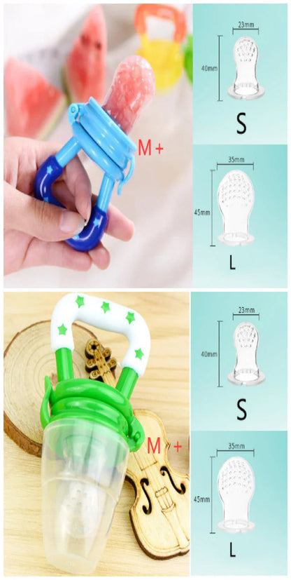 Versatile silicone pacifier with secure design to provide a safe and comfortable feeding experience for babies