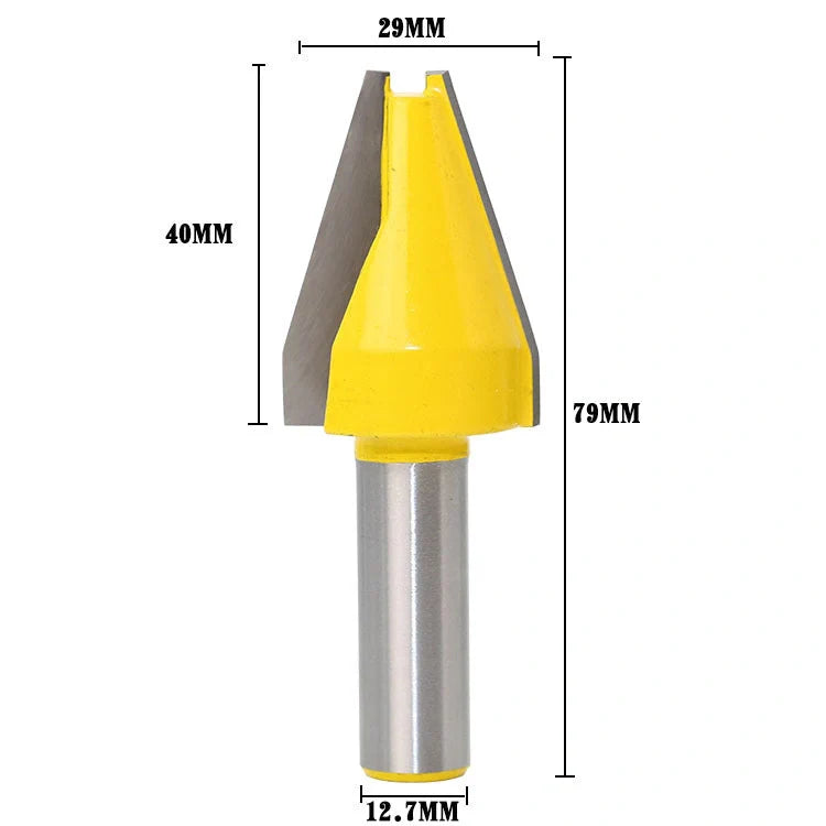 Precision carbide milling cutter with 15-degree blade for engraving and milling applications