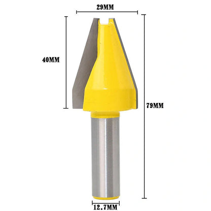 Precision carbide milling cutter with 15-degree blade for engraving and milling applications