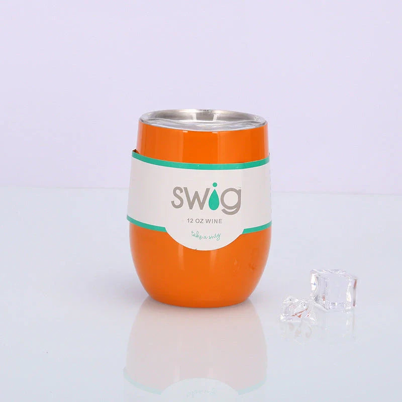 Premium Stainless Steel Insulated Wine Tumbler in Various Vibrant Colors - 12 oz Capacity, Vacuum Sealed Design