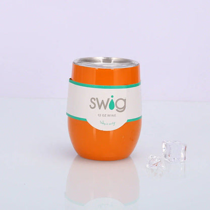 Premium Stainless Steel Insulated Wine Tumbler in Various Vibrant Colors - 12 oz Capacity, Vacuum Sealed Design