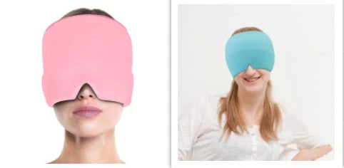 Soothing Ice Therapy Eye Mask for Headache and Migraine Relief, Flexible Gel Material, Adjustable Strap